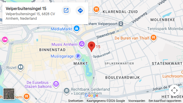 Locatie van Pedicure Olga Upperman op de kaart: Velperbuitensingel 15, Arnhem